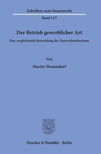Der Betrieb gewerblicher Art: Eine vergleichende Betrachtung der Querverbundsysteme