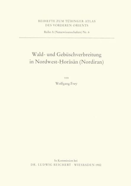 Wald- und Gebuschverbreitung in Nordwest-Horasan (Nordiran)