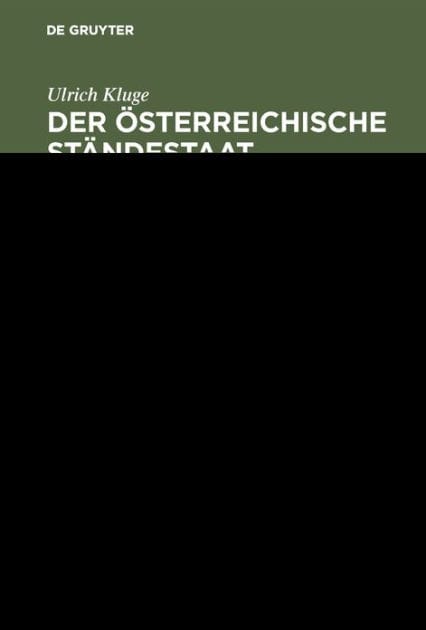Der österreichische Ständestaat 1934-1938