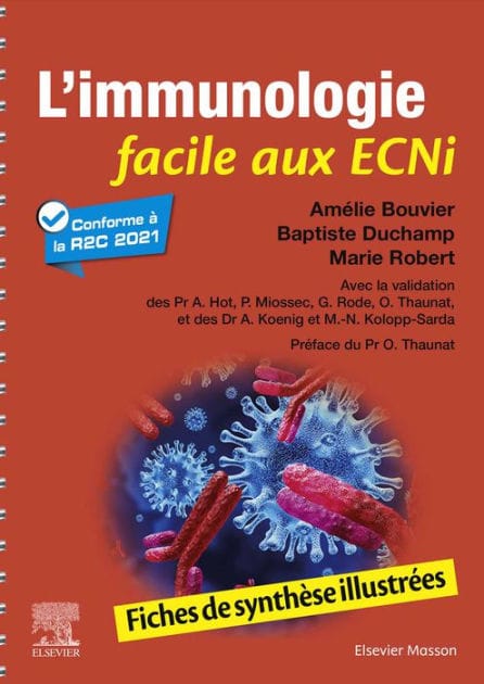 L'immunologie facile aux ECNi: Fiches de synthèse illustrées
