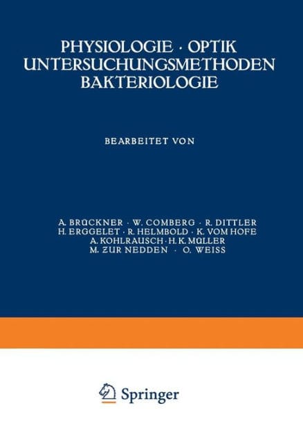 Physiologie ï¿½ Optik Untersuchungsmethoden Bakteriologie