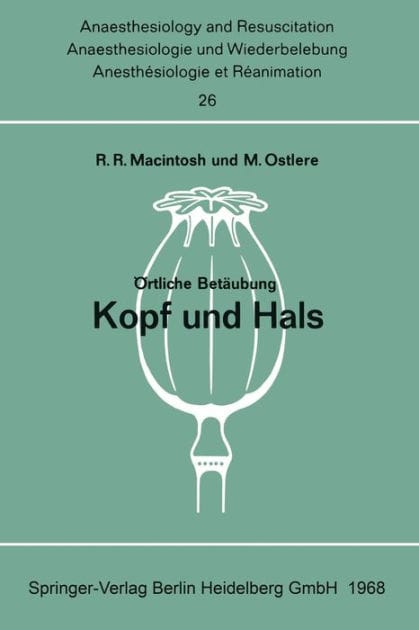 Örtliche Betäubung Kopf und Hals