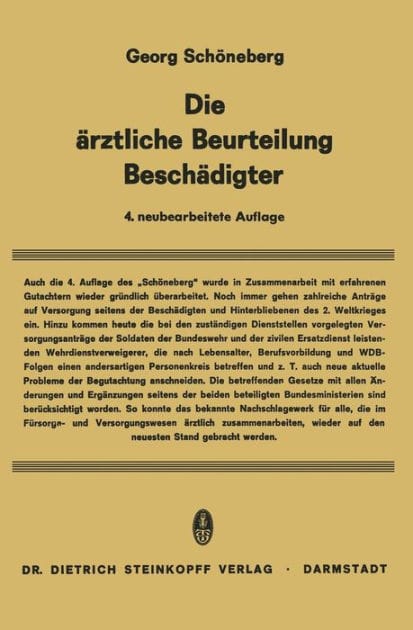 Die ï¿½rztliche Beurteilung Beschï¿½digter