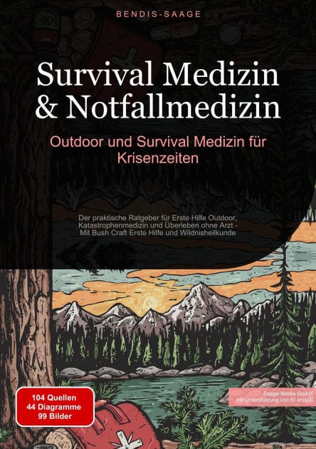 Survival Medizin & Notfallmedizin: Outdoor und Survival Medizin für Krisenzeiten: Der praktische Ratgeber für Erste Hilfe Outdoor, Katastrophenmedizin und Überleben ohne Arzt - Mit Bush Craft Erste Hilfe und Wildnisheilkunde
