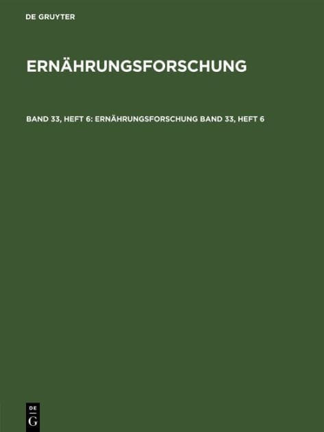 Ernährungsforschung