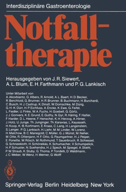 Notfalltherapie: Konservative und operative Therapie gastrointestinaler Notfï¿½lle