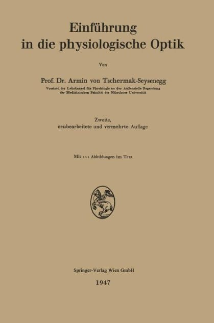 Einfï¿½hrung in die physiologische Optik