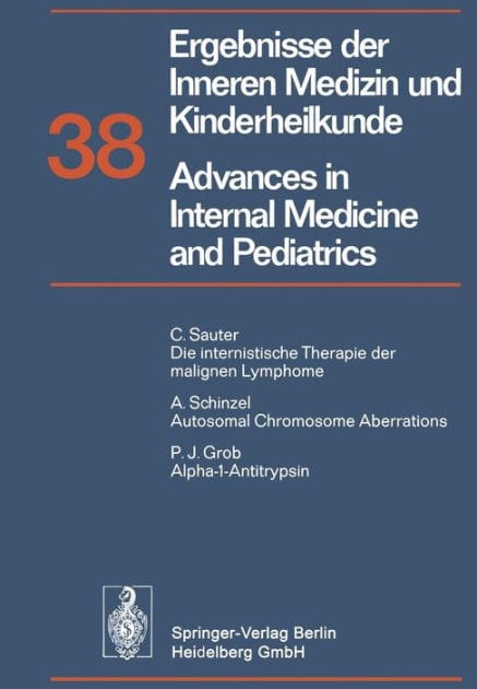 Ergebnisse der Inneren Medizin und Kinderheilkunde / Advances in Internal Medicine and Pediatrics