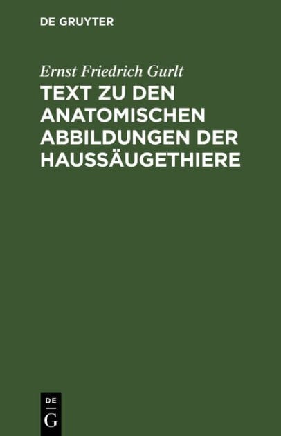 Text zu den anatomischen Abbildungen der Haussäugethiere: [Textbd.]