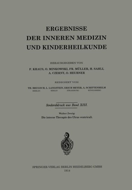 Die interne Therapie des Ulcus ventriculi