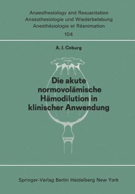 Die akute normo-volï¿½mische Hï¿½modilution in klinischer Anwendung