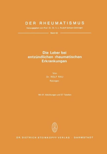 Die Leber Bei Entzündlichen Rheumatischen Erkrankungen