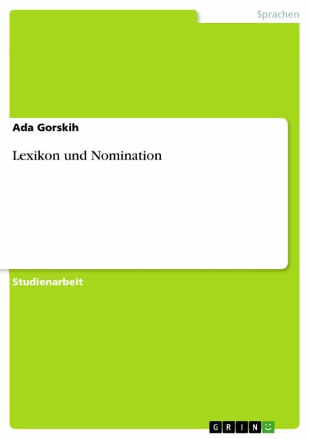 Lexikon und Nomination