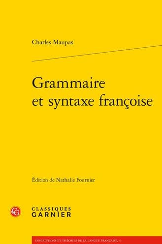 Grammaire et syntaxe francoise