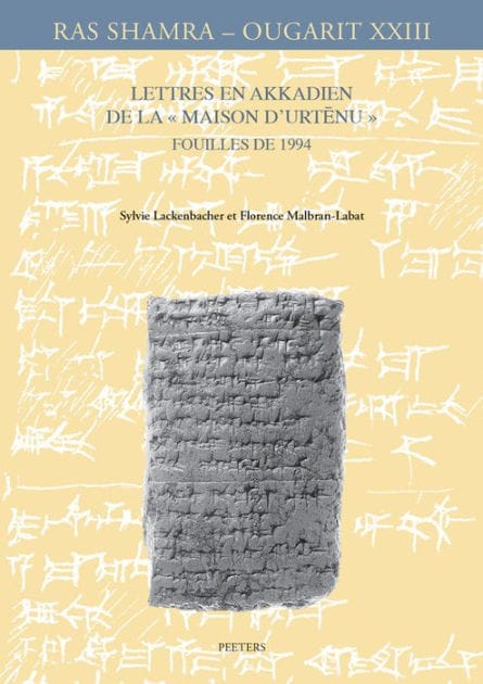 Lettres en akkadien de la Maison d'Urtenu. Fouilles de 1994