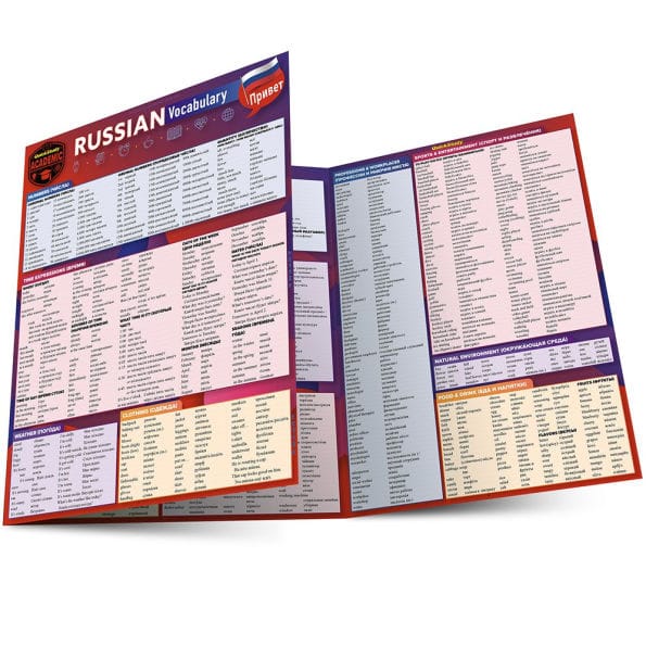 Russian Vocabulary: a QuickStudy Laminated Reference Guide