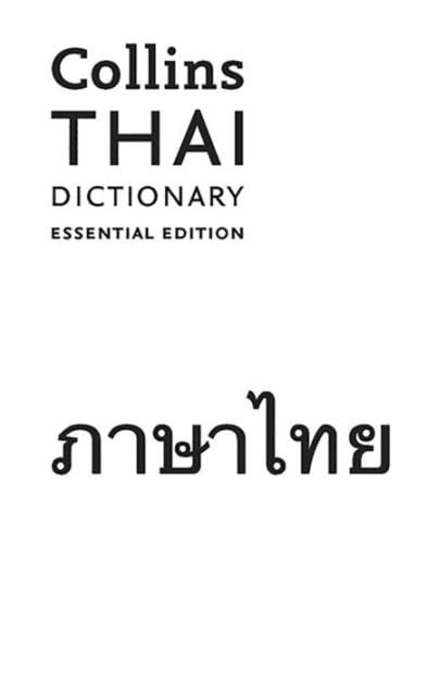 Collins Thai Dictionary: Essential Edition
