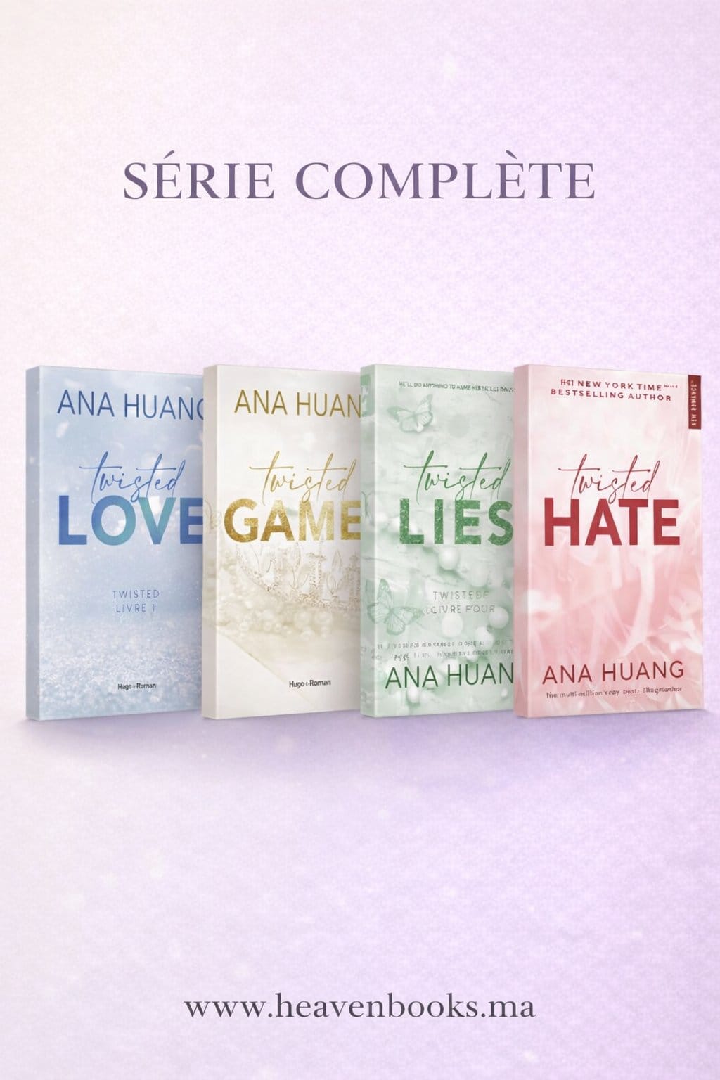 Twisted Series – Série Complète (Twisted Love, Twisted Games, Twisted Hate, Twisted Lies) – Ana Huang | Édition Française