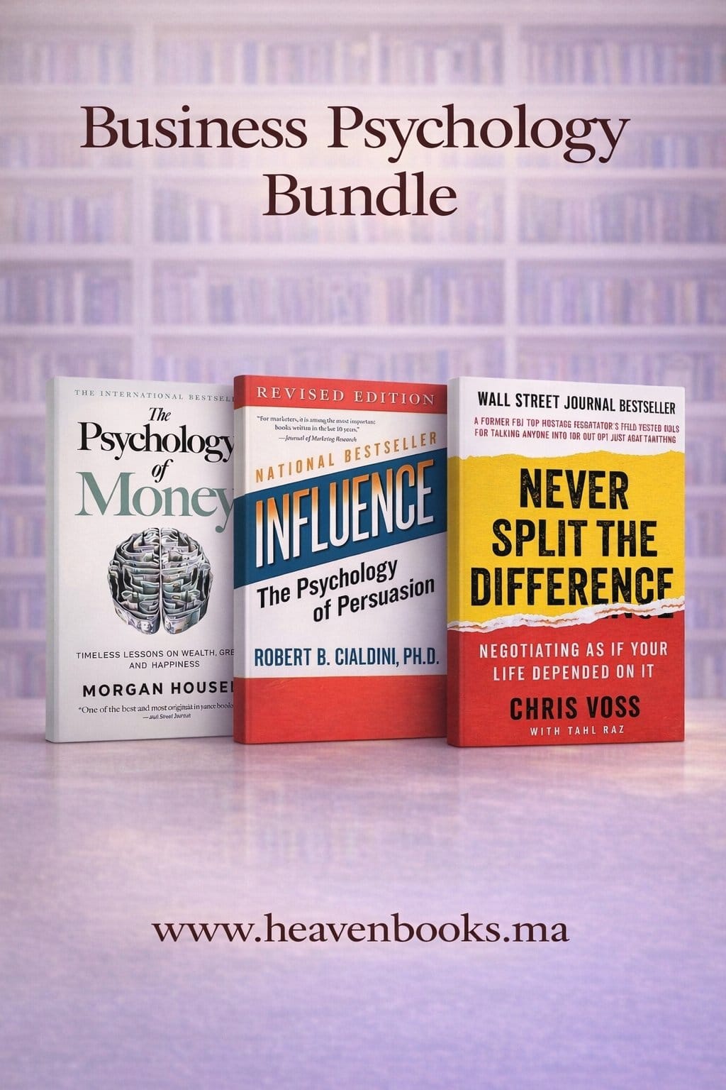 The Psychology of Money + Influence + Never Split the Difference | Best Psychology Books Morocco