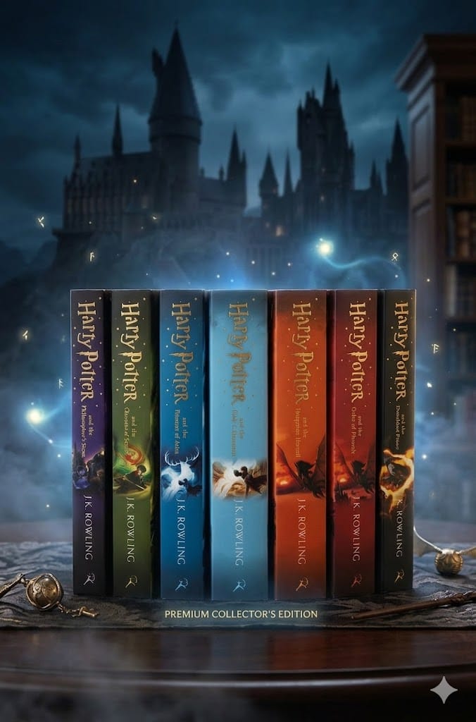 Harry Potter Complete 7 Book Set by J.K. Rowling | Fantasy Box Set | Buy in Morocco