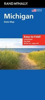 Michigan Easy to Fold State Map