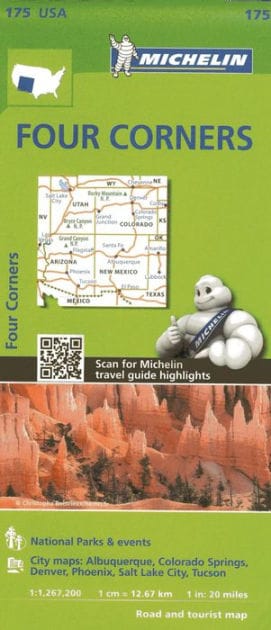 Michelin USA Four Corners Map 175