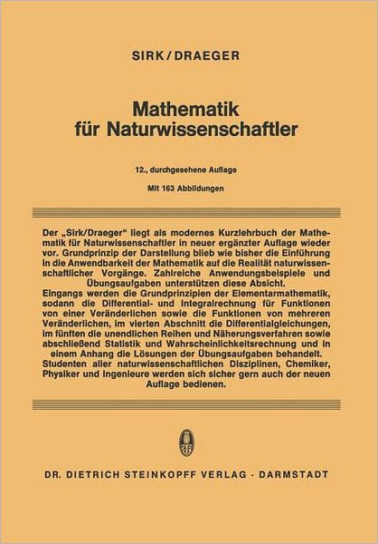 Mathematik f�r Naturwissenschaftler