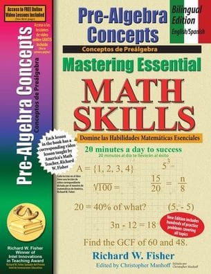 Pre-Algebra Concepts: Bilingual Edition - English/Spanish: Mastering Essential Math Skills