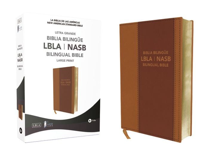 NASB/LBLA, Bilingual Bible, Leathersoft, Brown / NASB/LBLA, Biblia Bilingüe, Leathersoft, Café
