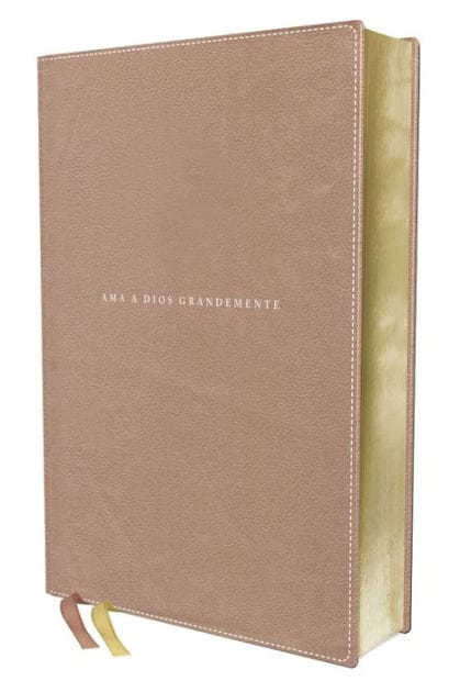 NBLA, Santa Biblia, Ama a Dios Grandemente, Interior a cuatro colores Leathersoft, Oro Rosa, Comfort Print