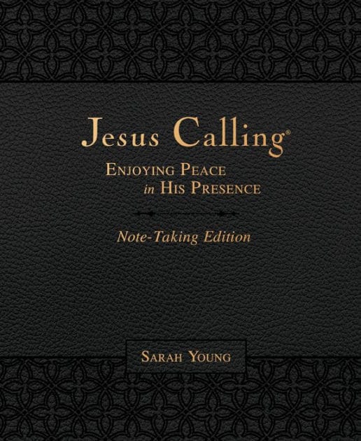 Jesus Calling Note-Taking Edition, Leathersoft, Black, with Full Scriptures: Enjoying Peace in His Presence (A 365-Day Devotional and Prayer Journal) - The Perfect Christian Father's Day Gifts for Dad