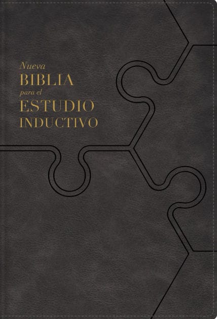 NBLA, Nueva Biblia para el estudio inductivo, Interior a dos colores, Leathersoft, Gris, Comfort Print