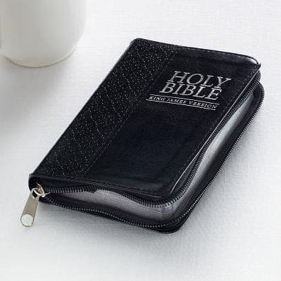 KJV Mini Pocket Edition: Zippered Black