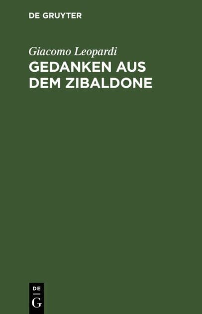 Gedanken aus dem Zibaldone