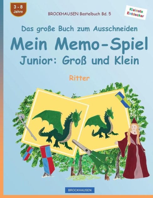BROCKHAUSEN Bastelbuch Bd. 5 - Das große Buch zum Ausschneiden - Mein Memo-Spiel Junior: Groß und Klein: Ritter