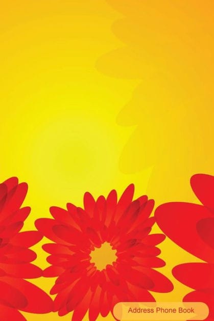 Address Phone Book: Red Rose Cover: Contact Book For Birthdays, Addresses, Phone Numbers and Email, Alphabetical Organizer Journal Notebook for, Women, Men, Girls, Teens