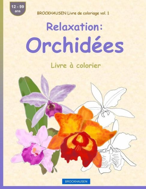 BROCKHAUSEN Livre de coloriage vol. 1 - Relaxation: Orchidées: Livre à colorier