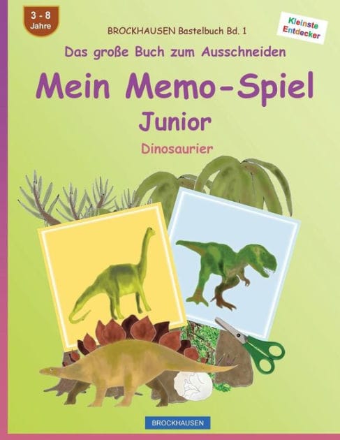 BROCKHAUSEN Bastelbuch Bd. 1 - Das gro�e Buch zum Ausschneiden - Mein Memo-Spiel Junior: Dinosaurier