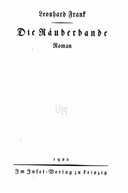 Die Räuberbande, Roman