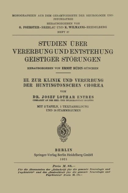 III. Zur Klinik und Vererbung der Huntingtonschen Chorea