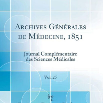 Archives Générales De Médecine 9780267011889 Img1