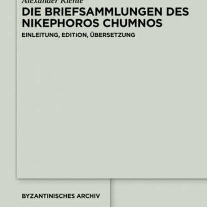 Die Briefsammlungen Des Nikeph 9781614516019 Img1