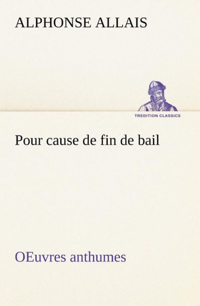 Pour Cause De Fin De Bail Oeuv 9783849129095 Img1