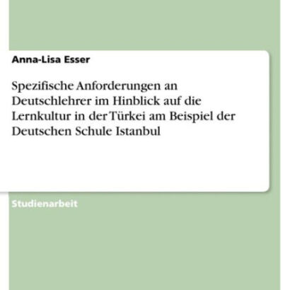 Spezifische Anforderungen An D 9783638605724 Img1