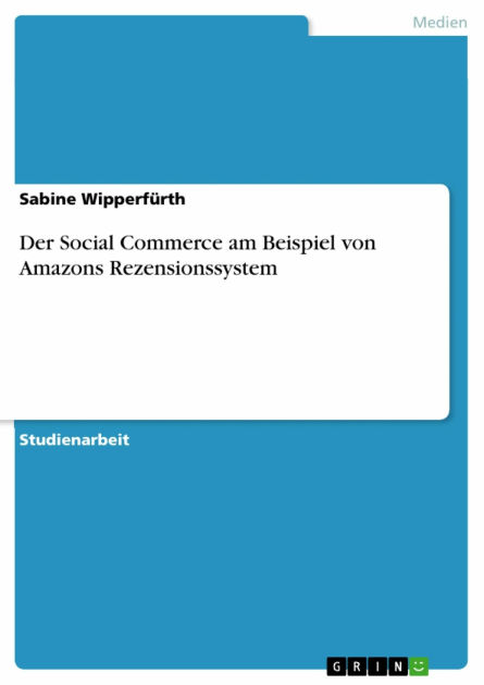 Der Social Commerce Am Beispie 9783640971787 Img1