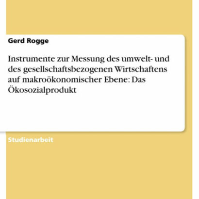 Instrumente Zur Messung Des Um 9783638554404 Img1