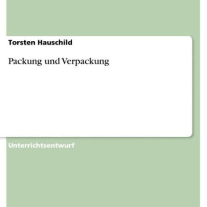 Packung Und Verpackung 9783638370035 Img1