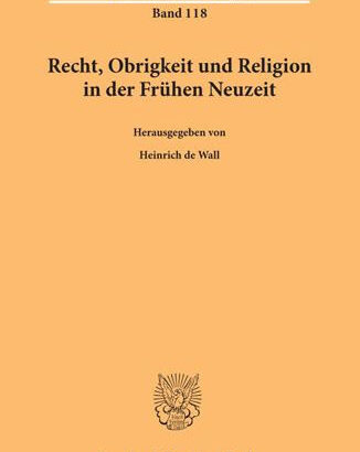 Recht, Obrigkeit Und Religion 9783428156047 Img1