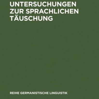 Untersuchungen Zur Sprachliche 9783484311299 Img1