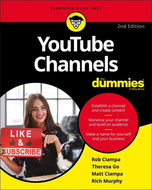 Youtube Channels For Dummies 9781119688051 Img1
